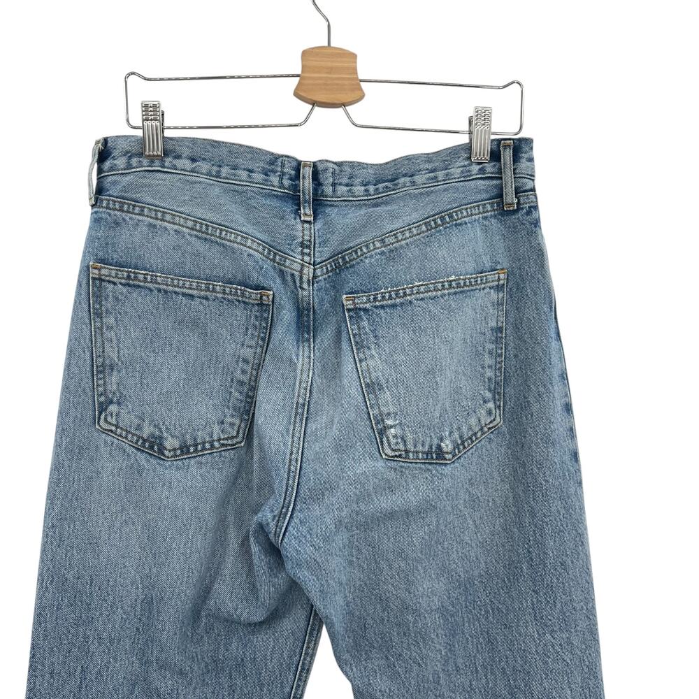 Agolde 90s Mid Rise Loose Jeans Distressed Ripped Wander Denim Size 28 - Picture 8 of 13